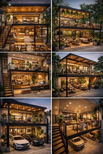 Mezannine Cafe Modern di Cikarang Selatan